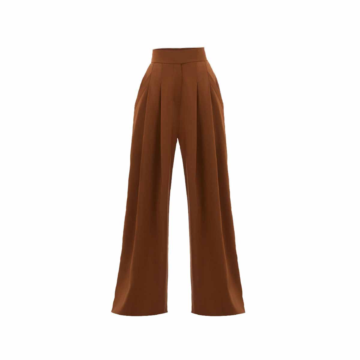 Brown Wide-Legged Pants