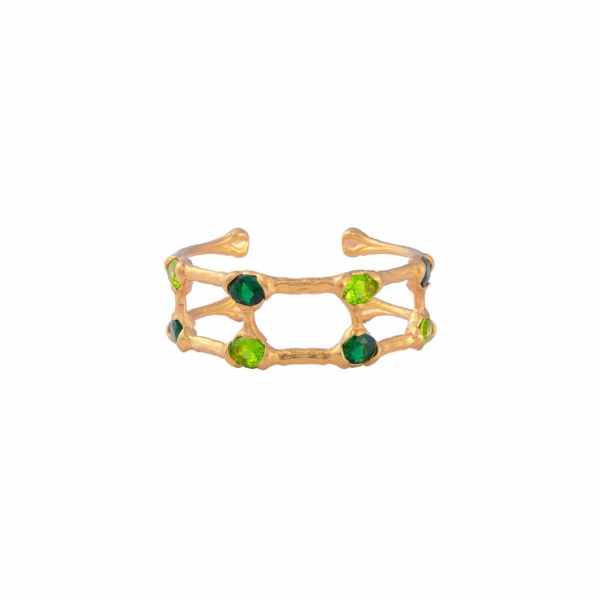 Bones of Eternity with Verde Stones Bangle