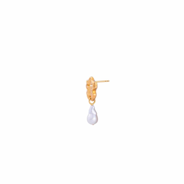 Calavera Cedence Single Earring with Freshwater Pearl