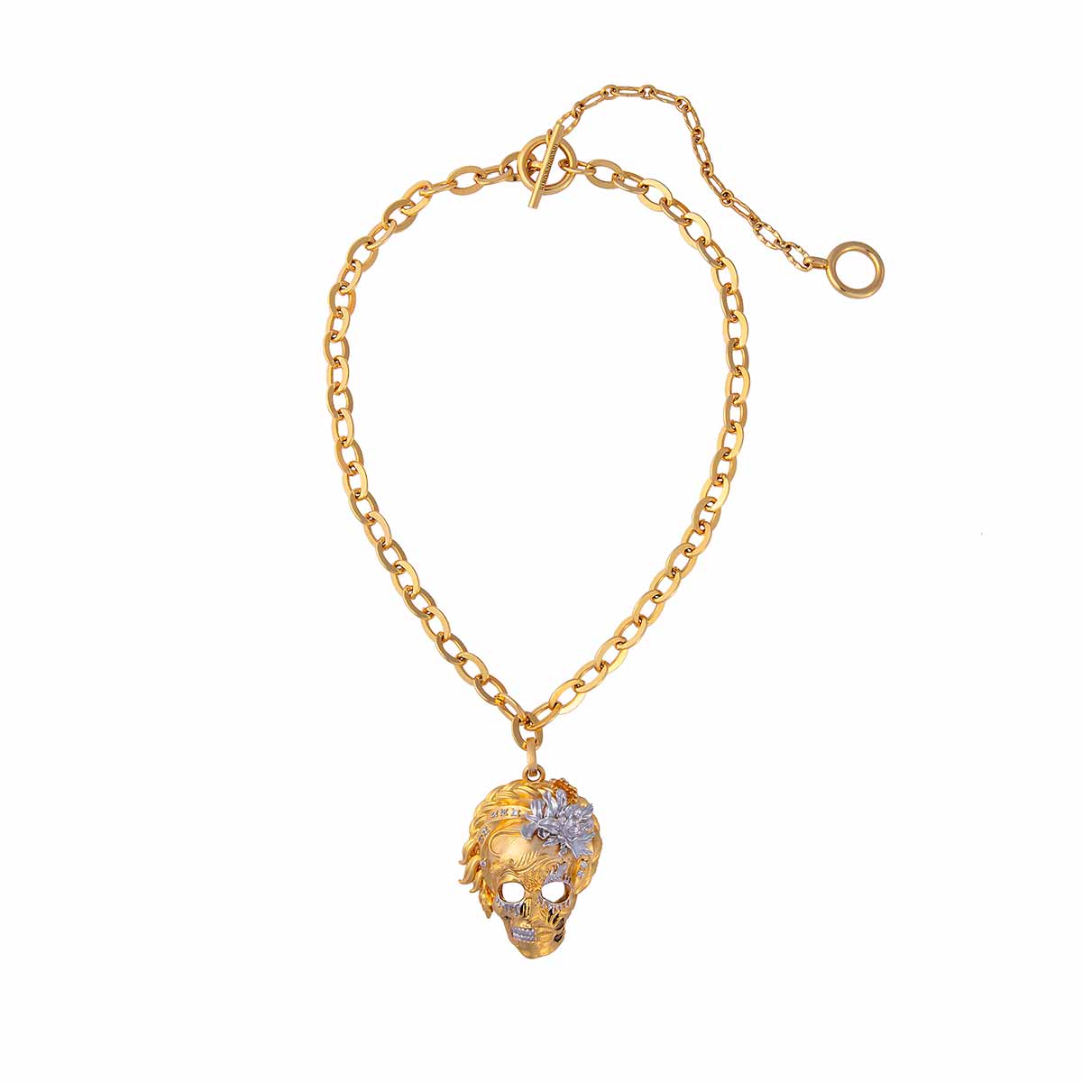 Necklace with Calavera Pendant